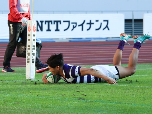 安田昂平選手のトライ（前半31分）