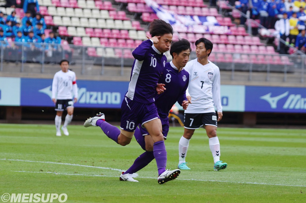 先制の得点を決めた中村選手（写真提供：明大スポーツ）