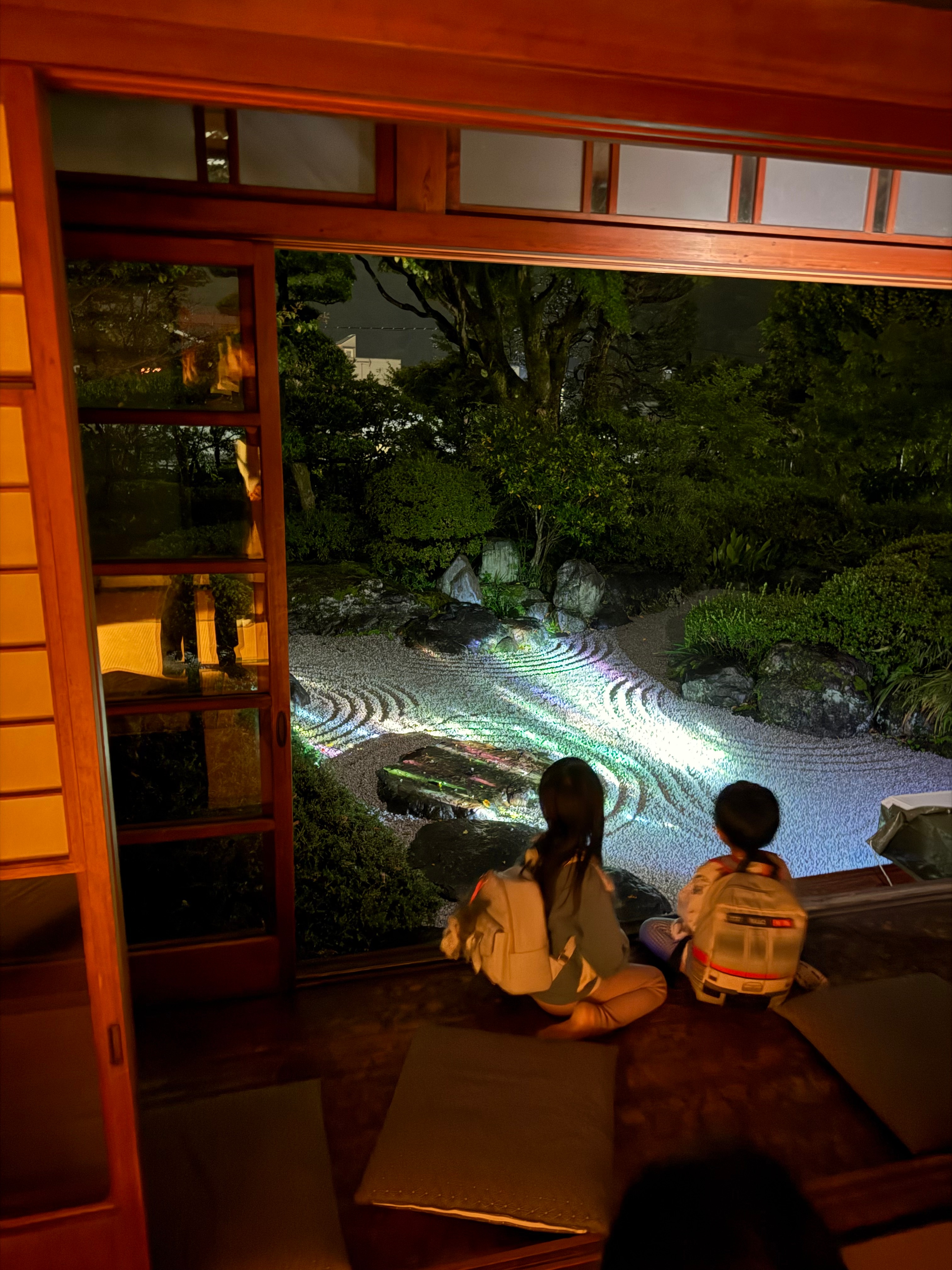 庭園枯山水のプロジェクションマッピング