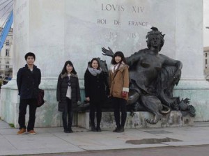 リヨン市内視察（リヨン政治学院留学）