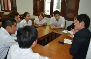タイ大学生に日本語を教える（タイ夏期短期留学）