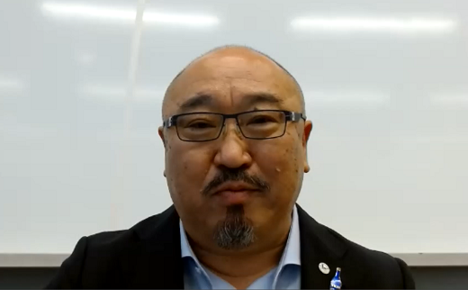 ■冒頭で挨拶する羽豆史郎講師