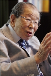 日野原重明　写真：大木啓至