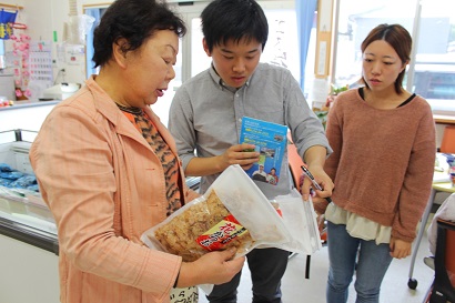 南三陸での取材の様子