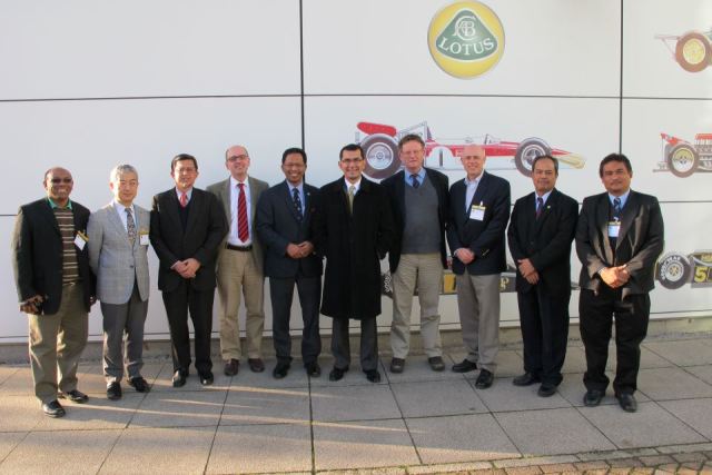 Proton Tech Advisory Counci (PTAC)l: From left Azman, Ono (Meiji), Tajul, Ricardo (Imperial College)