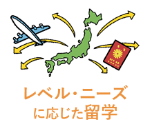 レベル・ニーズに応じた留学